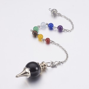 Agate Black Ball Pendulum / Bracelet
